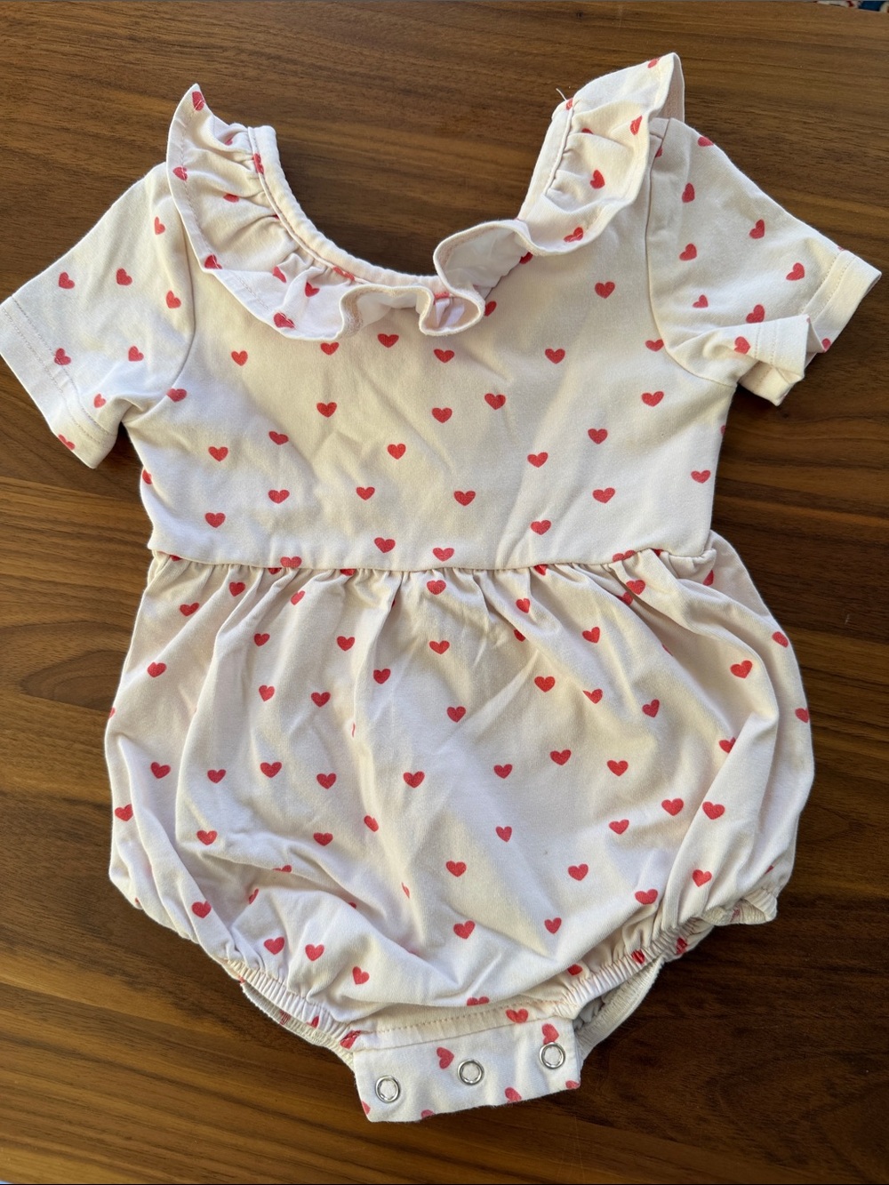 Ollie Jay Pale Pink Onesie with Hearts 18-24 Months
